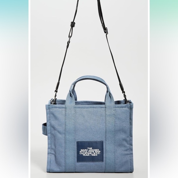 Marc Jacobs Women's The Medium Tote Bag, Blue Shadow - Picture 11 of 14